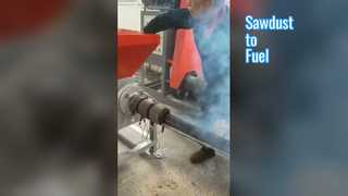 おがくずの煉炭機械