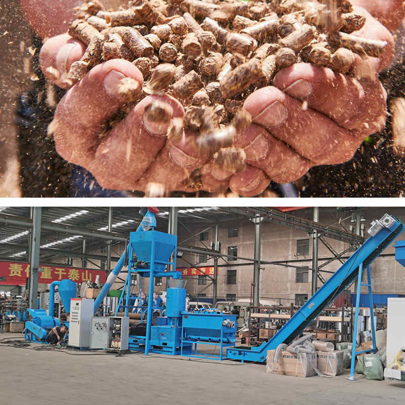 90-160kw生物量の餌の生産ライン10-30mmの餌の自動パッキング機械