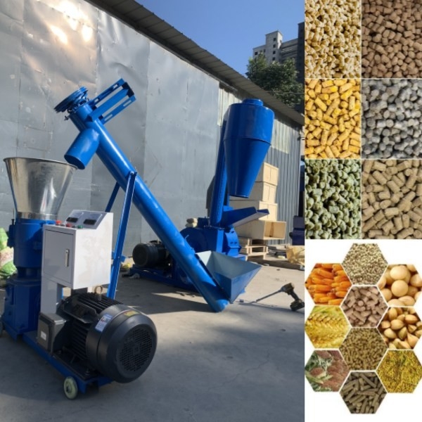 100-1200kg/H飼料の餌メーカーの平たい箱のダイスの餌の製造所1-12mmの最終的な餌のサイズ