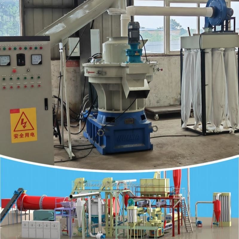 4-12mmの木製の餌の生産ライン2-20t/Hの生物量の餌メーカー