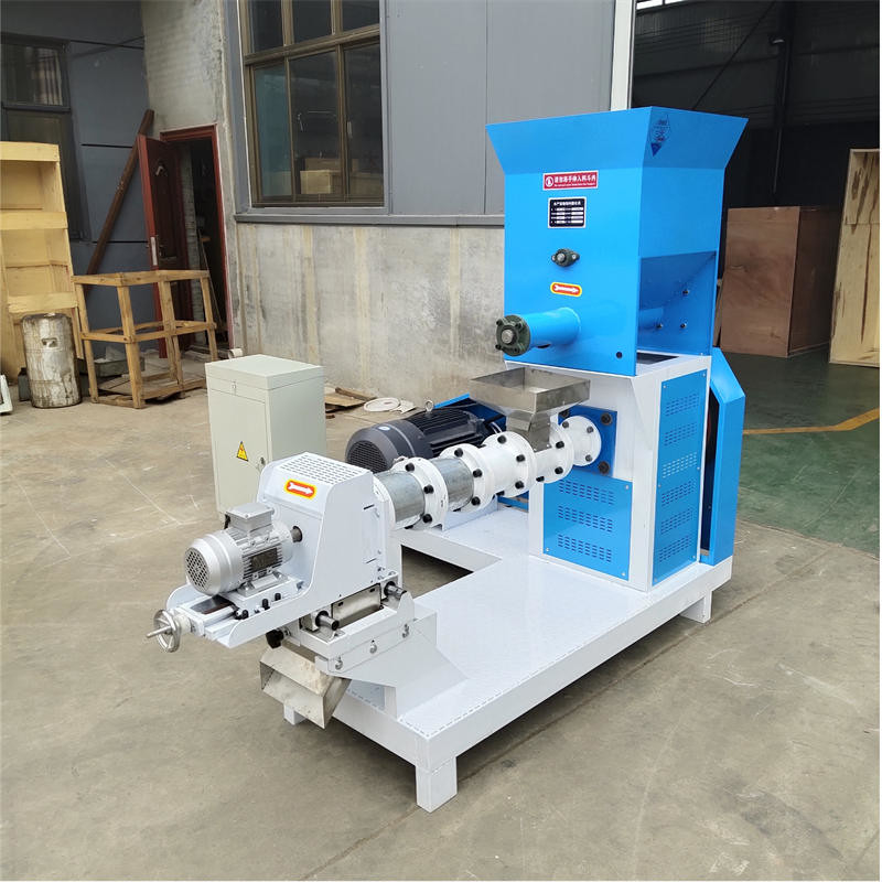 50kg/H 炭酸鋼 小型水産物 スクロール ペットフード エクストルーダー パフ食品生産 ペットフード製造
