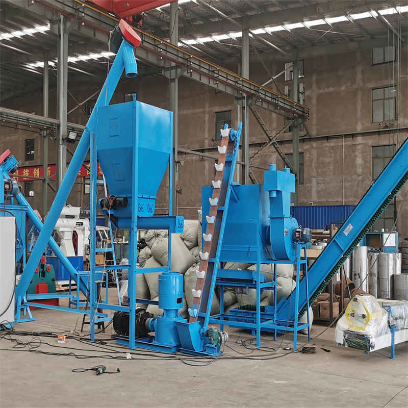 SGS飼料ペレット生産ライン 動物 500-1000kg/H 17*5*5.5m