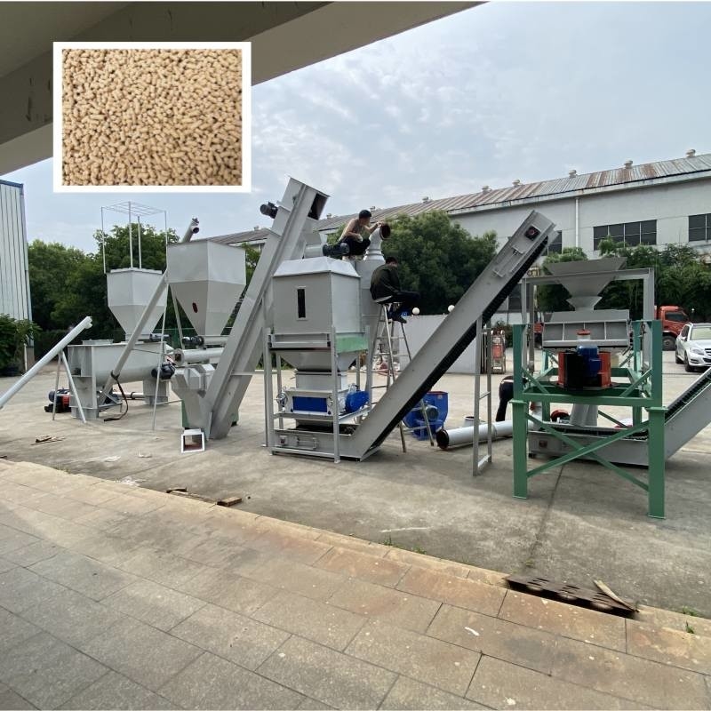 1~12mm 最終型ペレットサイズ リング 型ペレットミール 動物用飼料のペレット化ライン