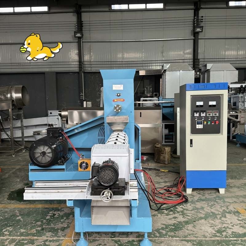 ペットフード生産のための5.5-132kwの電力を持つペットドッグフィッダーエクストルーダー500-1000kg