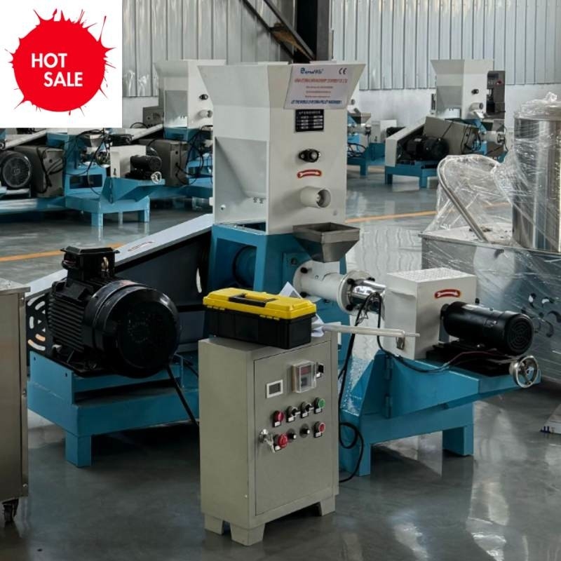 高生産性 180-200kg/H 乾燥型魚飼料 エクストルーダー 18.5kw 電力