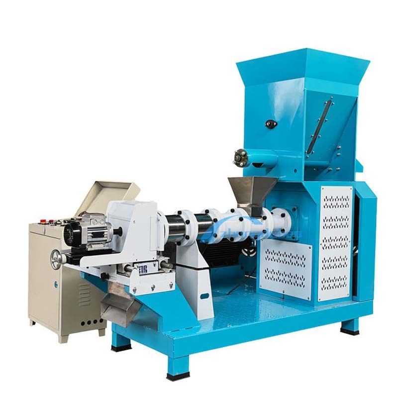 500KG/H ペットドッグフードエビ飼料押出成形機、飼料ペレットプラント用浮遊魚飼料生産ライン