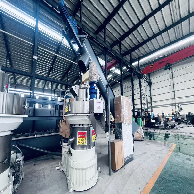 高効率リングダイ木質ペレットミル、バイオマス燃料用、頑丈な構造と使いやすい設計